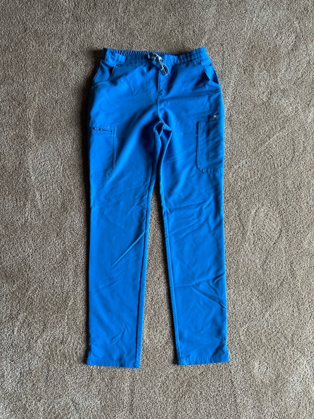 Figs Technical Collection Scrub Pants in Bright Blue